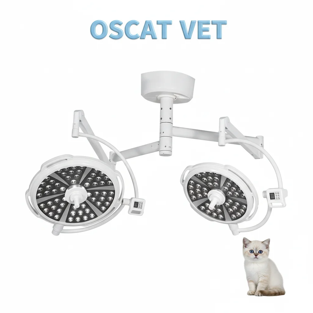 Veterinary Equipment YDE700500 Animal Clinic LED Operating Lamp Double Head, Veterinary Instrument, Starry Sky Shadowless