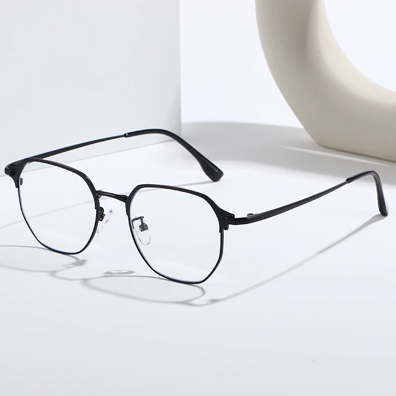 نظارات Vabbon الجديدة للرجال كاجوال للأعمال مضادة للضوء الأزرق بإطار رفيع فاخر وخفيف الوزن ومريح وعصري للقيادة بدون وصفة طبية، هدية مميزة 9191