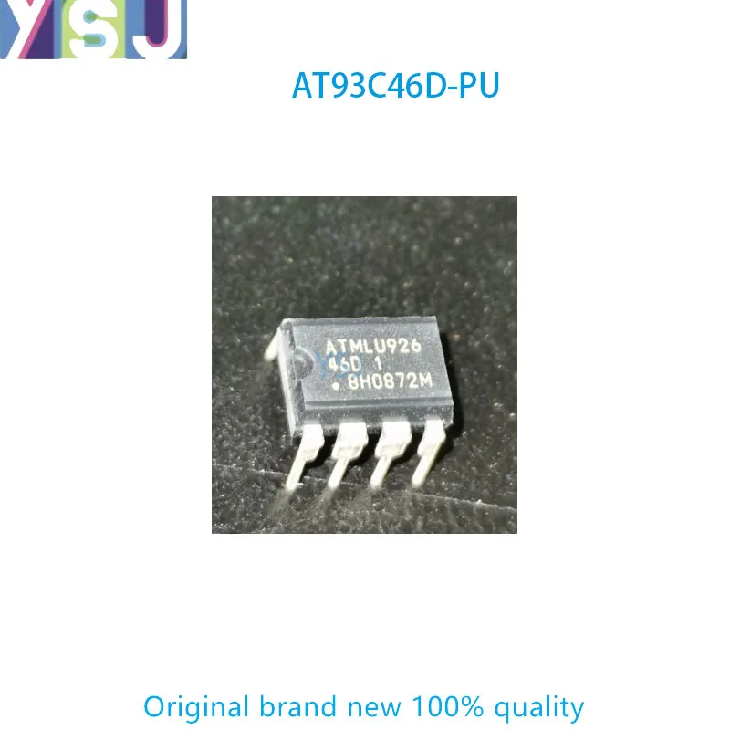 AT93C46D-PU IC EEPROM 1KBIT 3-WIRE 2MHZ 8DIP