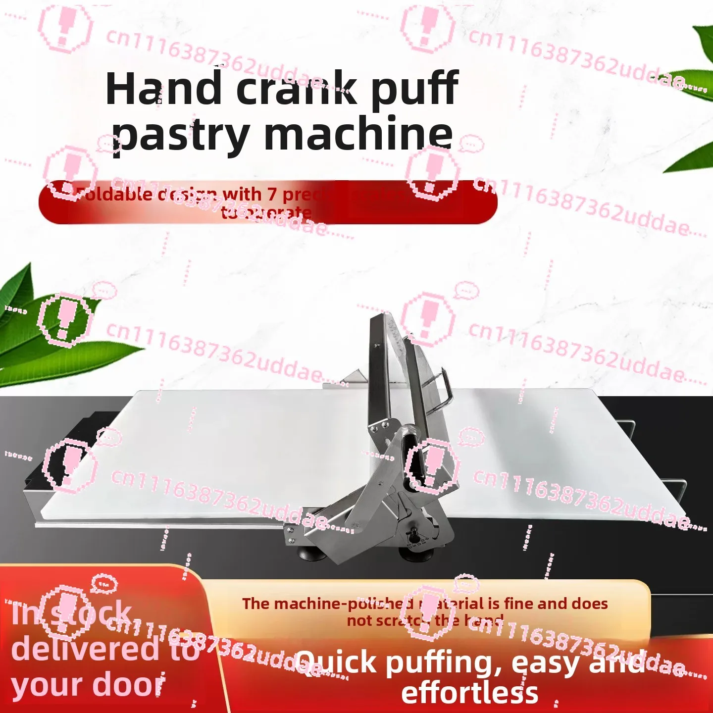 Super Long Egg Tart Hand Crank Crispy Machine Commercial Baking Equipment Accurate Scale Foldable Design Quick Crispy Equipment