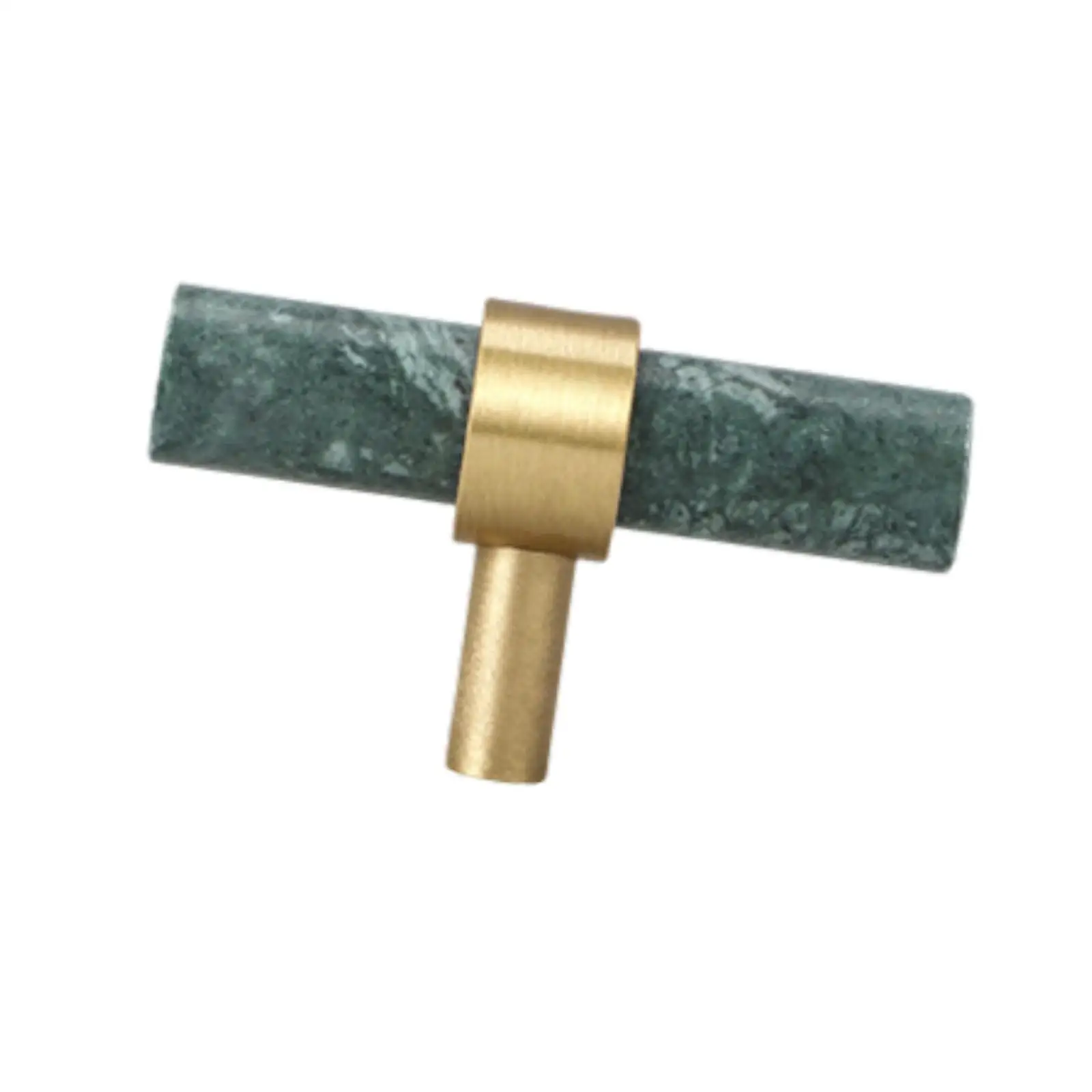 Marble and Brass Cabinet Handle Round Drawer Pull for Multi-door Furniture Elegant Interior Room Upgrade