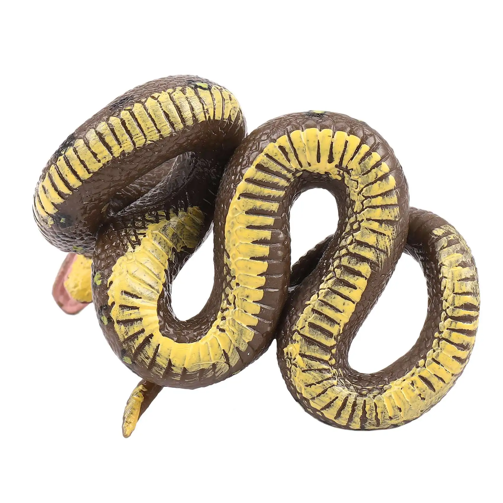 Giocattolo per bambini Modello di serpente Simulazione Rettile Pitone gigante Grande pitone Modello di serpente animale selvatico