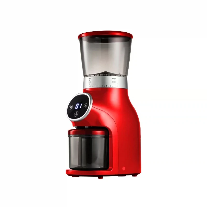 Large-capacity commercial electric coffee bean grinder with touchscreen  suitable for home coffee shops hotels