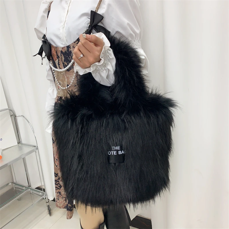 Large The Tote Bags for Women Winter Fashion New Shoulder Messenger Bag Female Designer Brand Sling Cross Handbags High Quality