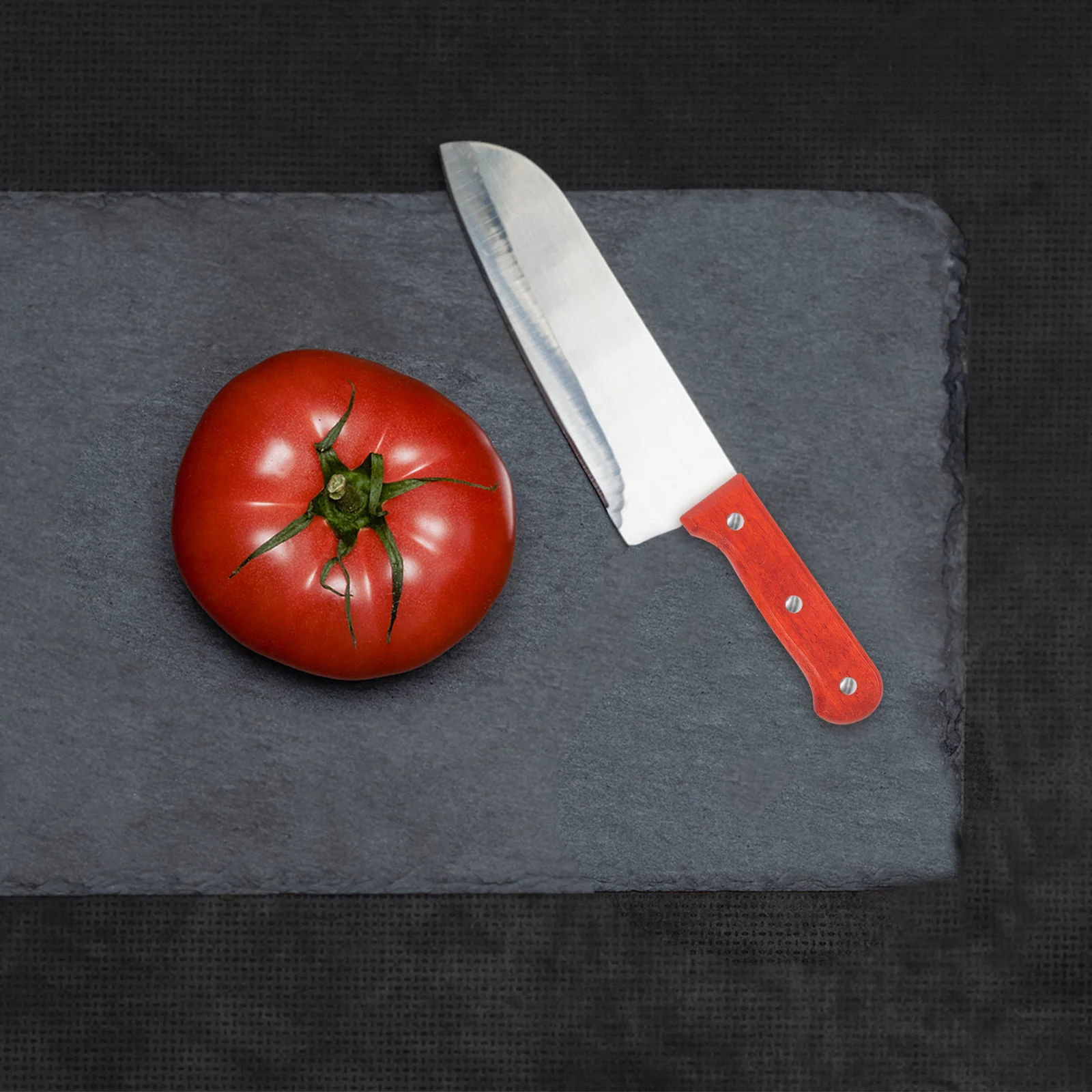 

1Pair Red Pear Wood Knife Handle Replacement DIY Chef Grip Cutter Handles for Kitchen Tool Making Projects Wooden Knife Handle