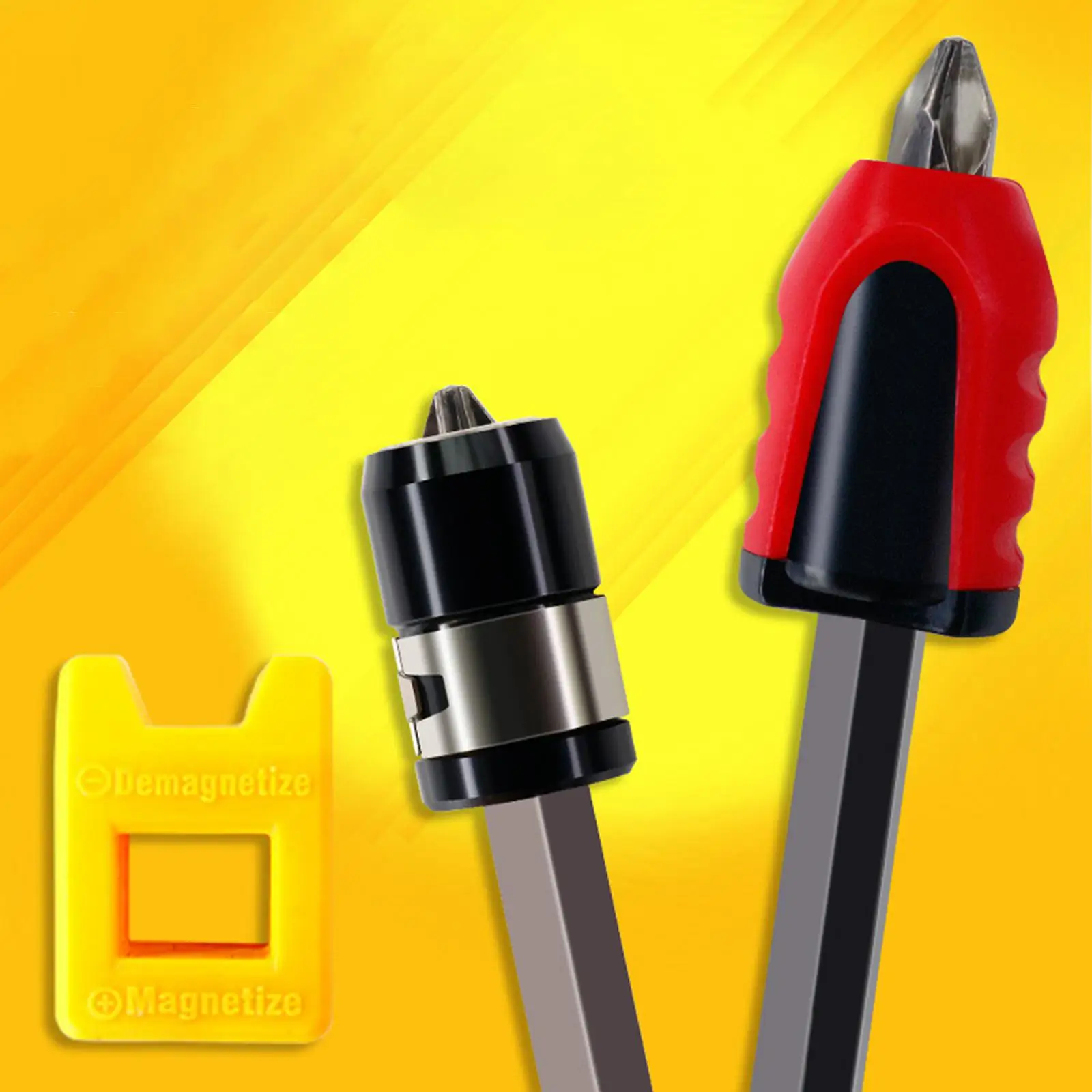 S Magnetizador Universal Potente para puntas de destornillador de 6,35 mm y broca de tornillo eléctrica