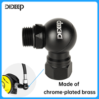 DIDEEP Second Regulator 360 Degree Adapter Diving Cylinder Parts
