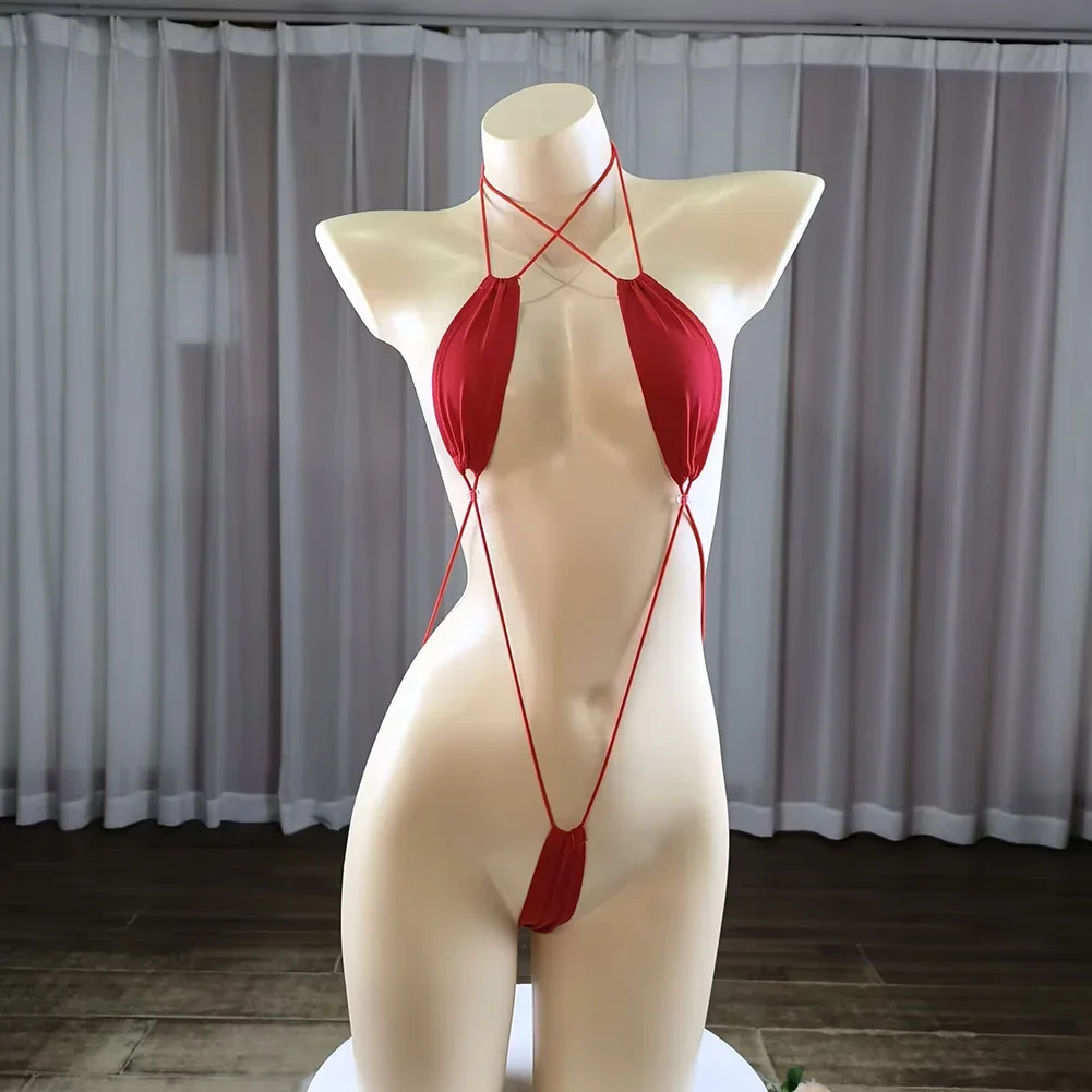 

Bathing Suit Brazilian Swimwear For Home For Vacation Moderate Elasticity Solid Color Spandex Fabric Suitable For All Seasons