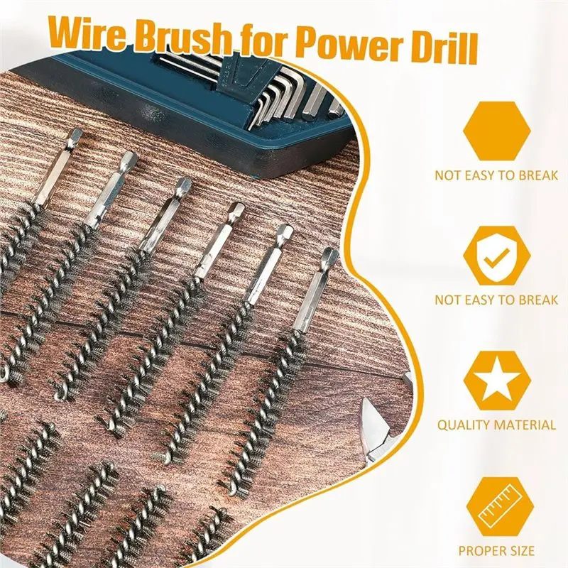 GIGI Bristles Wire Brush Power Drill Cleaning Wire For Power Drill Cleaning