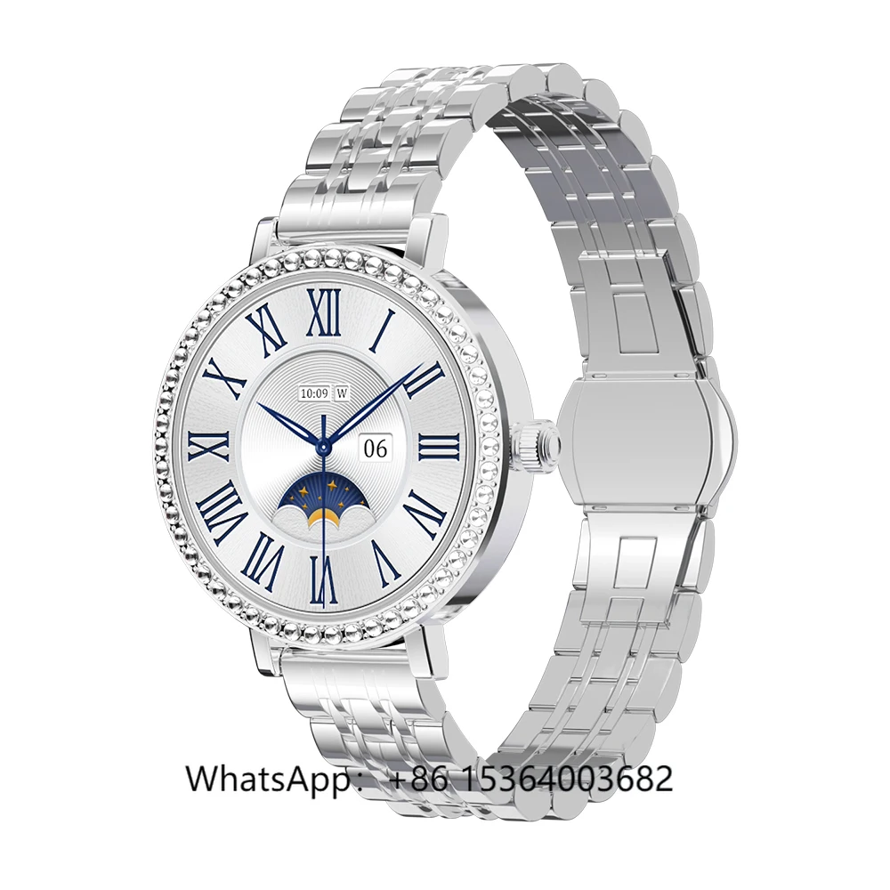 

TJXL-TKYUAN Light Luxury Elegant Smart Watch 41mm AMOLED HD Screen Health Monitoring Waterproof and Dustproof for Women Smartwat
