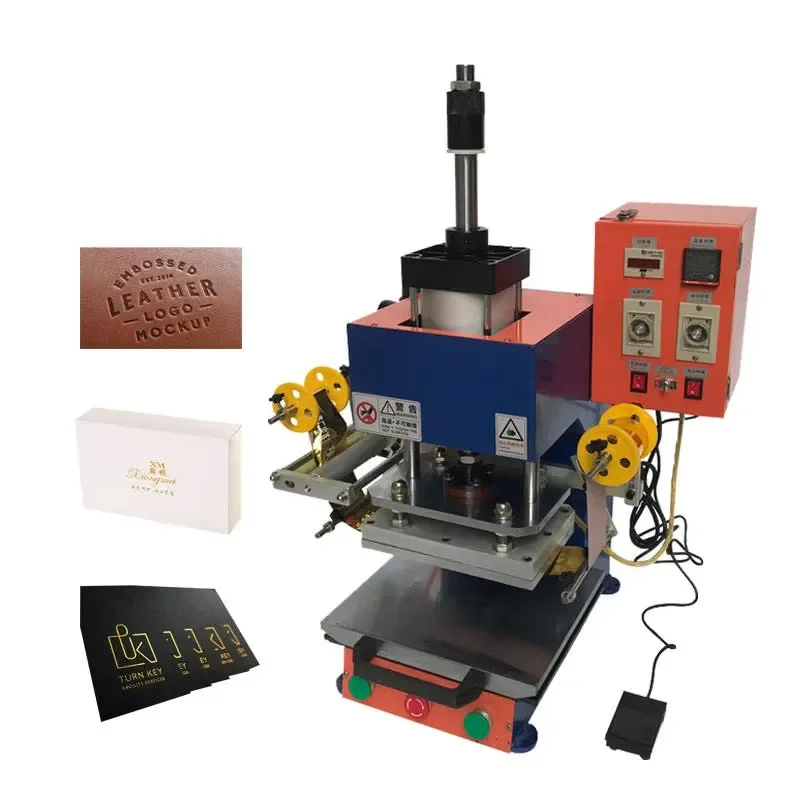 Hot Foil Aluminum Gold Foil Printer Printing Machine Table Top Automatic Pneumatic Hot Stamping Foil Embossing Machine