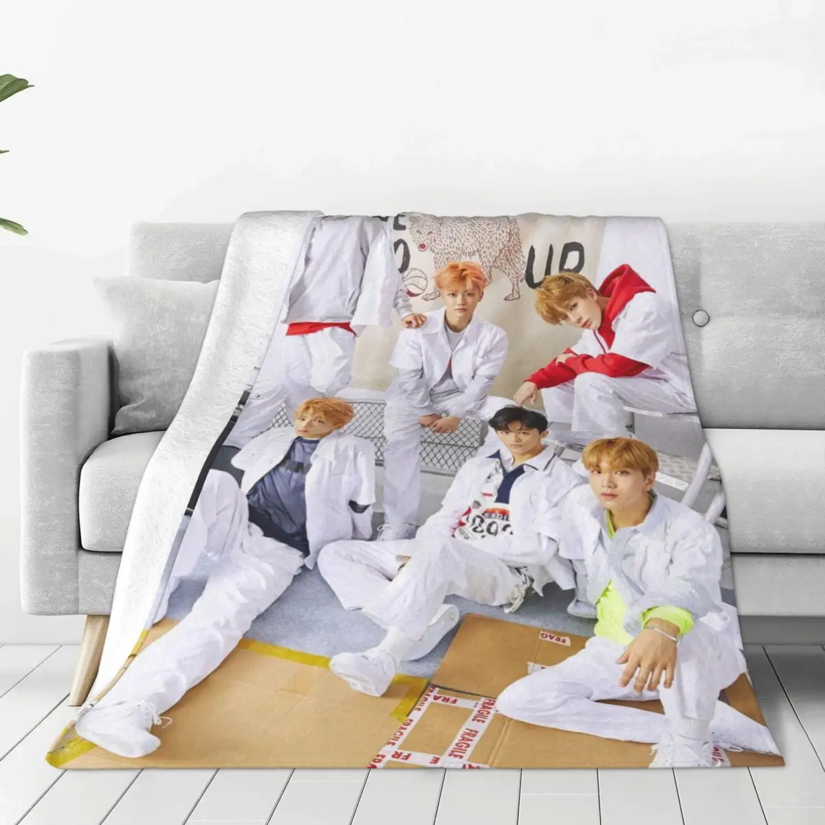 NCT DREAM Blankets Sofa Cover Flannel Winter Korean Boy Group Multi-function Super Soft Throw Blanket for Home Couch Quilt