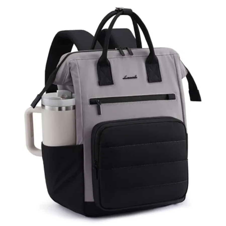 

Puffer Laptop Backpack for Women, Work Backpack purse for Nurse Teacher, College Bookbag Personal Item Travel Bag Computer Dayp