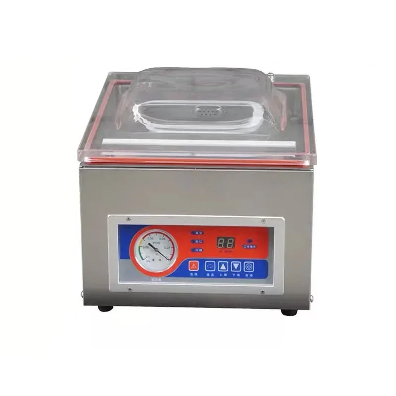 Dz-260 Automatic Vacuum Machine Digital Vacuum Packaging Food Sealing Machine Food Industrial Vacuum Baler C.