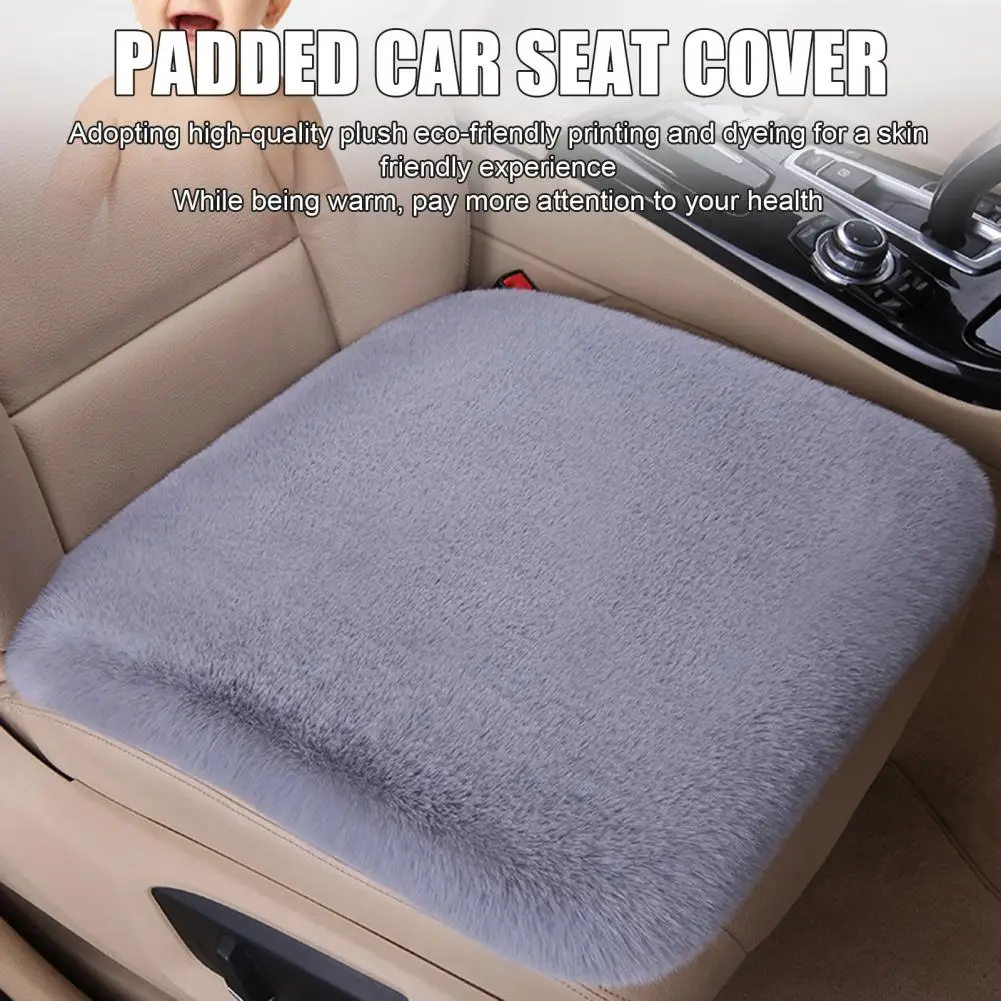 Ensemble de coussin de siège de voiture en peluche, évacuation de l'humidité, luxe, hiver chaud, protecteur pour les sièges avant et arrière, épaissi