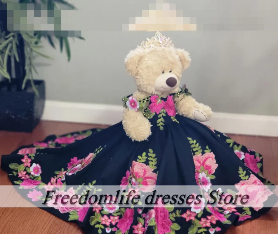 

Mexican Quinceanera Doll Dress Doll Fancy Dress - 18" Teddy Bears Custom Charro Dress For vestido de 15 anos