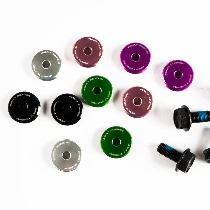 ARDENTLY Bicycle Connecting Rod  Cover Aluminum Alloy Crank Dustproof Cap Fixed Gear Track Bike Dust Plug Hollow Chainwheel Cap