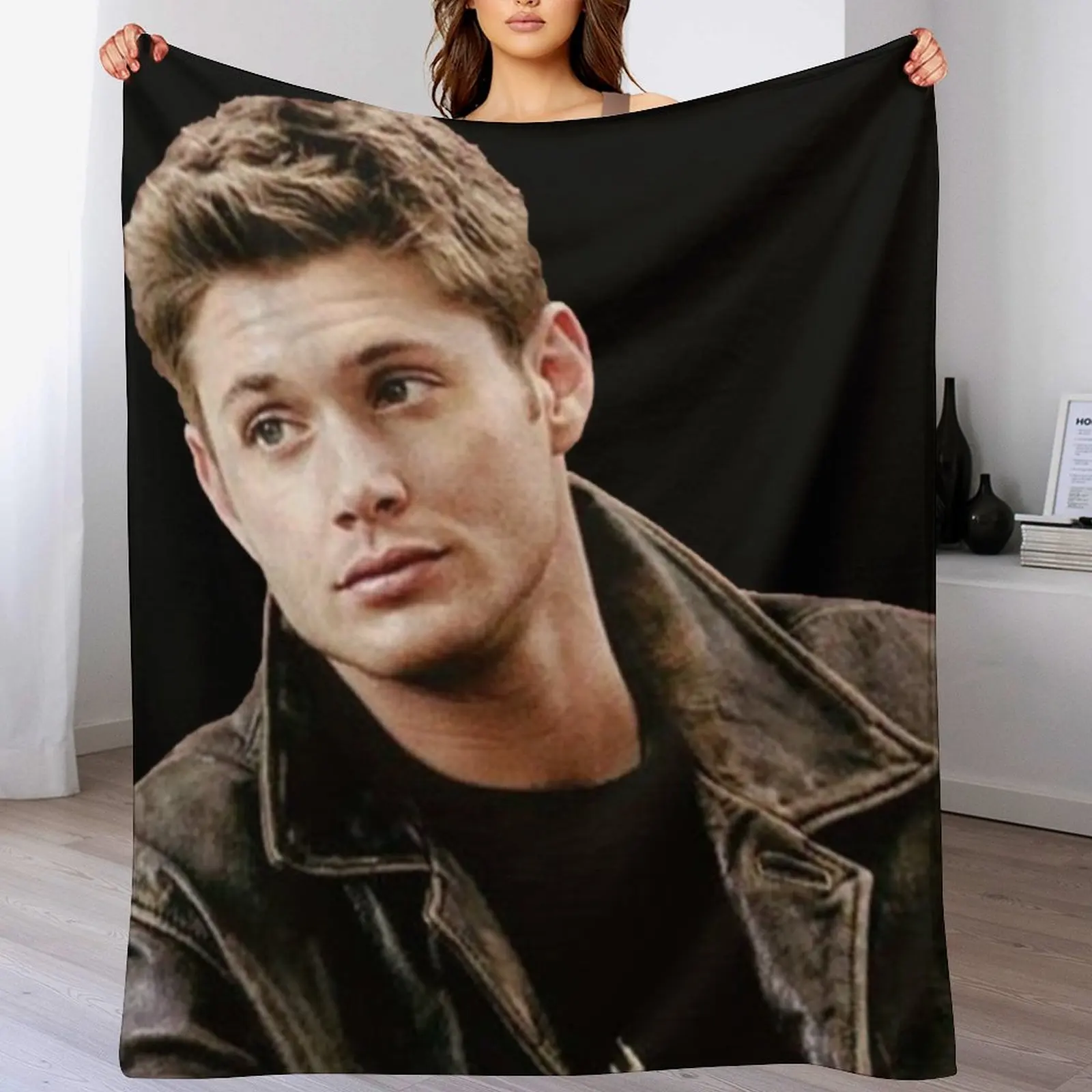 

Dean Winchester Supernatural Throw Blanket Hairys Luxury Heavy Soft Plush Plaid Blankets