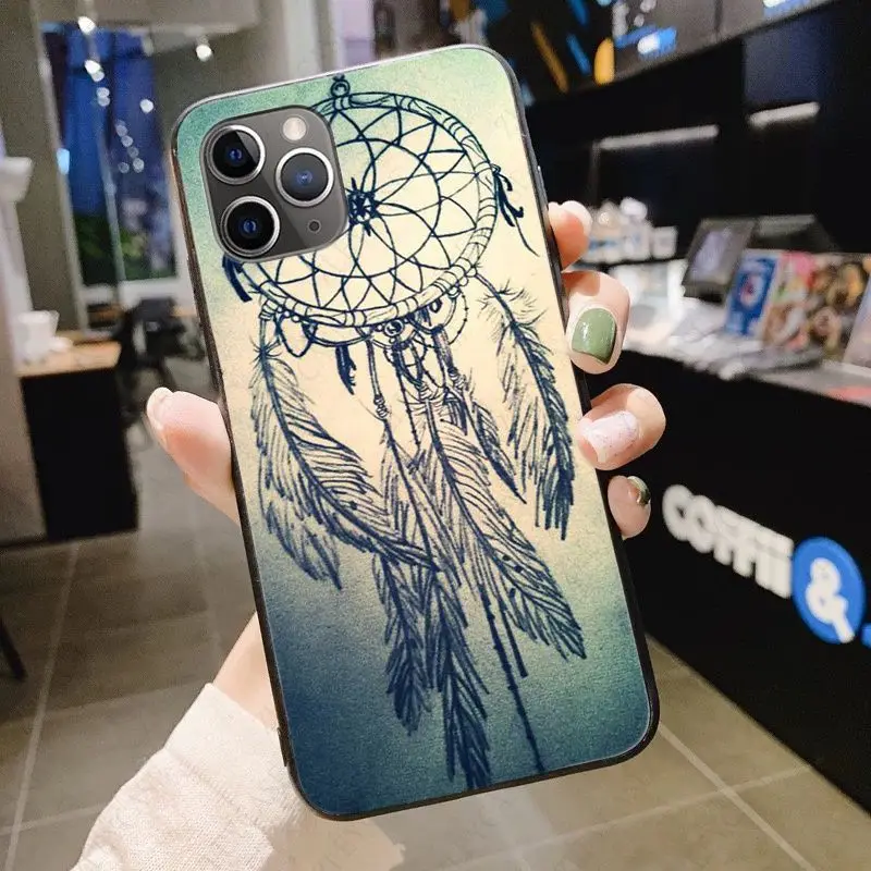 dream catcher flower Mandala phone cover for iPhone 15Pro 16pro 13PRO max 7 8 XR 14plus 11pro 12pro max 13mini SE 2020 cases