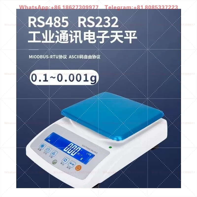 Electronic balance with 485 inte-rface RS232 electronic scale PLC communication scale 0.001g serial  high precision