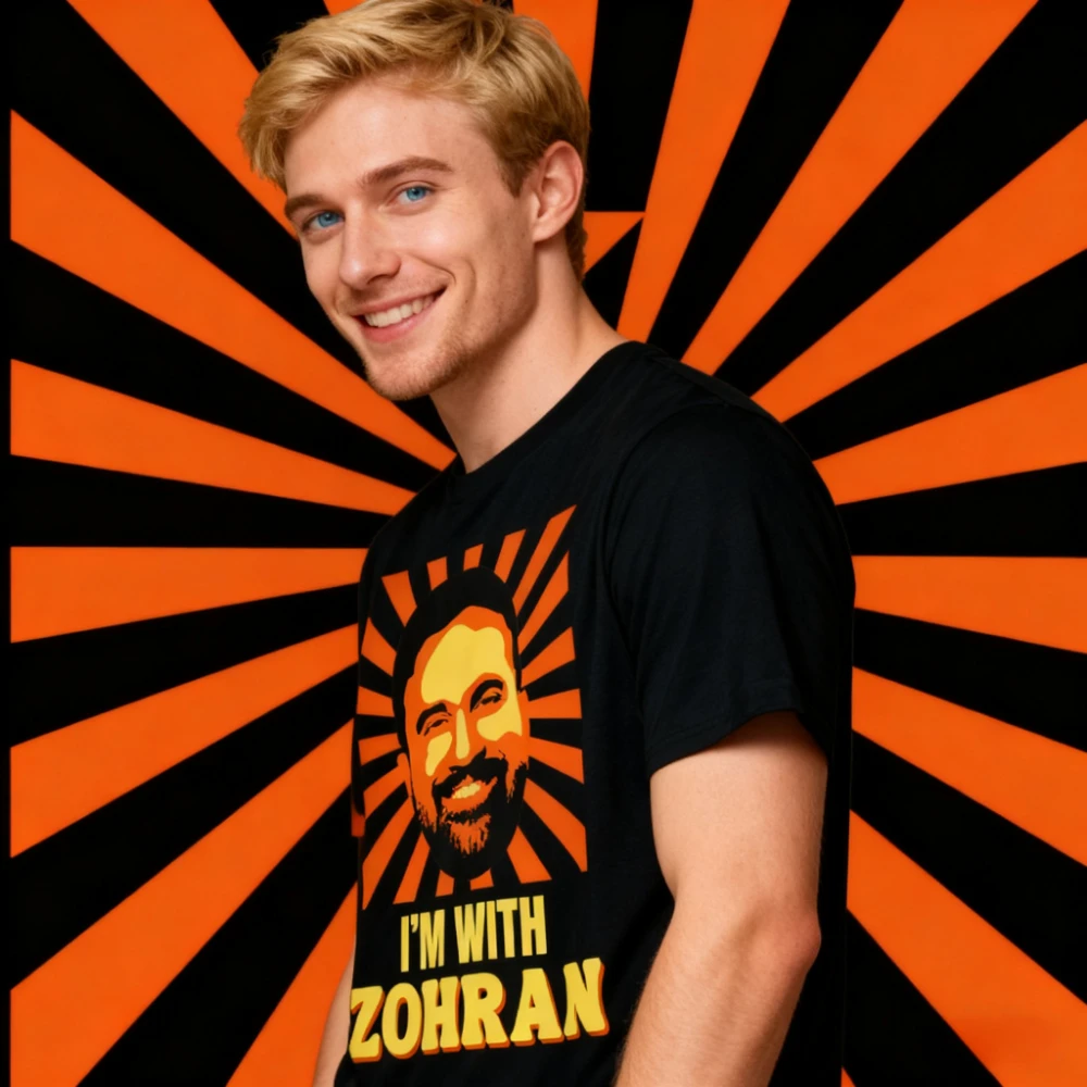 I’M WITH ZOHRAN Streetwear Zohran Mamdani for Mayor Funny Cool Trendy Unisex T-Shirt Men Women Daily Life Cotton Tee Tops