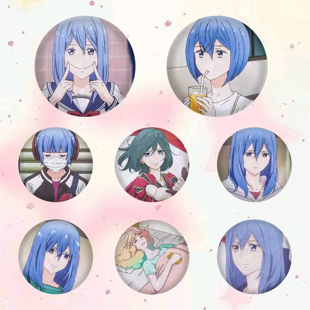 Cute Anime K-Kageki S-Shojo Badges 25 32 44 58 75 Mm Round Cosplay Pin Bag Decor Fans Collect Friends Gifts Brooch Souvenir