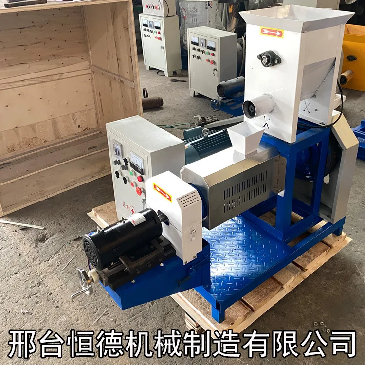 

Fish feed puffing machine Small aquaculture Shrimp crab turtle pet pellet machine Cat food Dog food production and processing