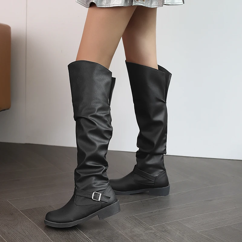 Retro Halbhohe Absatzstiefel Piratenkostüm-Stiefel Renaissance Halbhohe Haddock-Schuhe Mittelalterliche Halloween-Cosplay-Bandageschuhe 2026 – Detail 3