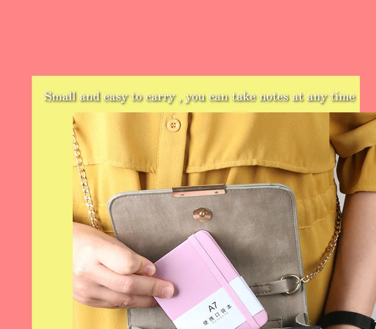 A6 A7 Mini Notebook Tragbare Tasche Notizblock Memo Tagebuch Planer Agenda Organizer Skizzenbuch Büro Schule Schreibwaren 100 blatt – Detail 4