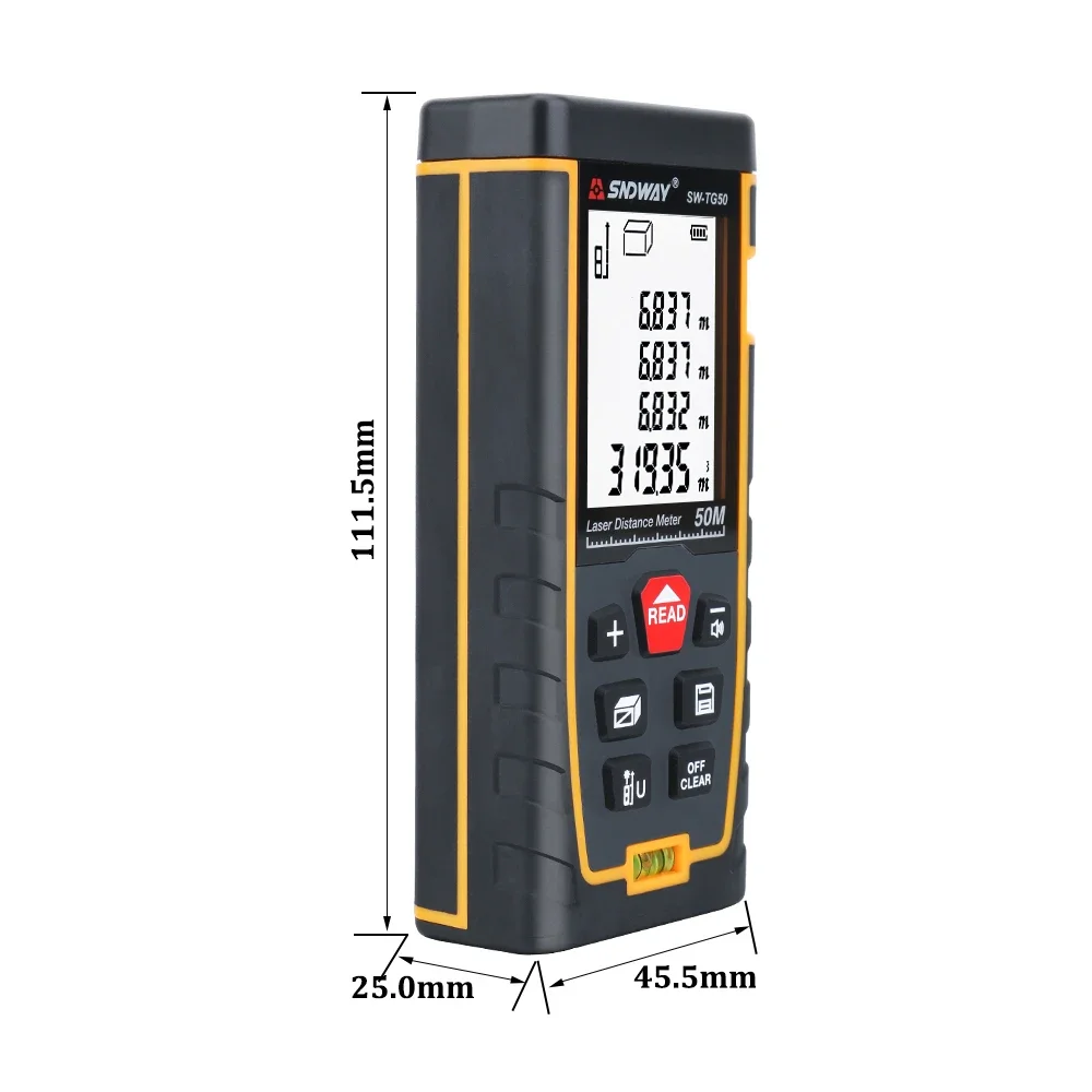 Sndway Laser Entfernungs messer 40m 60m 80m 100m Entfernungs messer Trena Laser Tape Entfernungs messer Build Measure Gerät Lineal Test werkzeug – Detail 11
