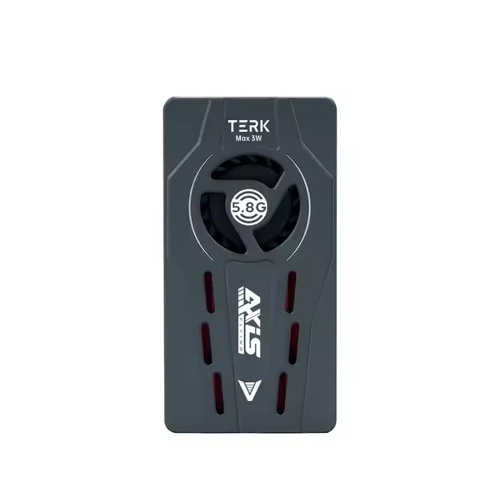 

Axisflying TERK Max 5.8G 3W VTX Fan CNC Heat Sink Dual Function-Buttons MIC Silent Long Range RC Accessories Plastic