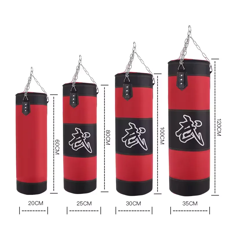 Boxing Heavy Duty Punching Bag Training Fitness Hanging Kick Sandbag with Sands Filled for Adults Gym Exercisepromote sales