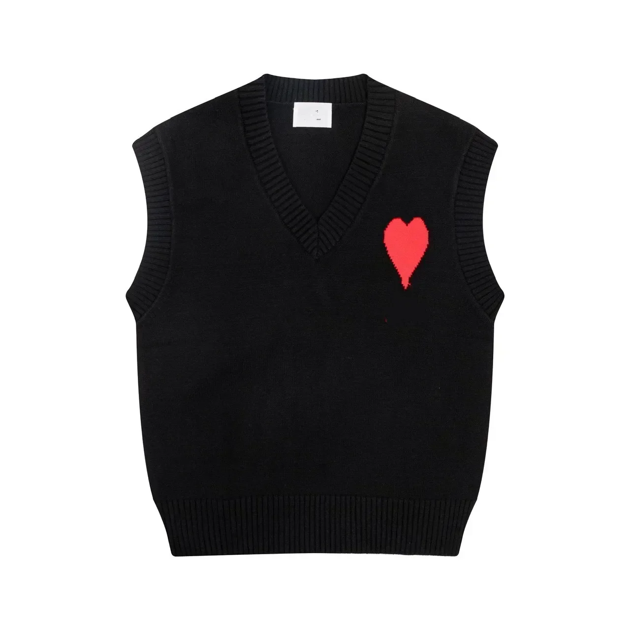 vest Autumn Winter A Letter Love Embroidery Women's Sweater Round Neck Knitwear Women's Pullover Korean Fashion Women's Clothing