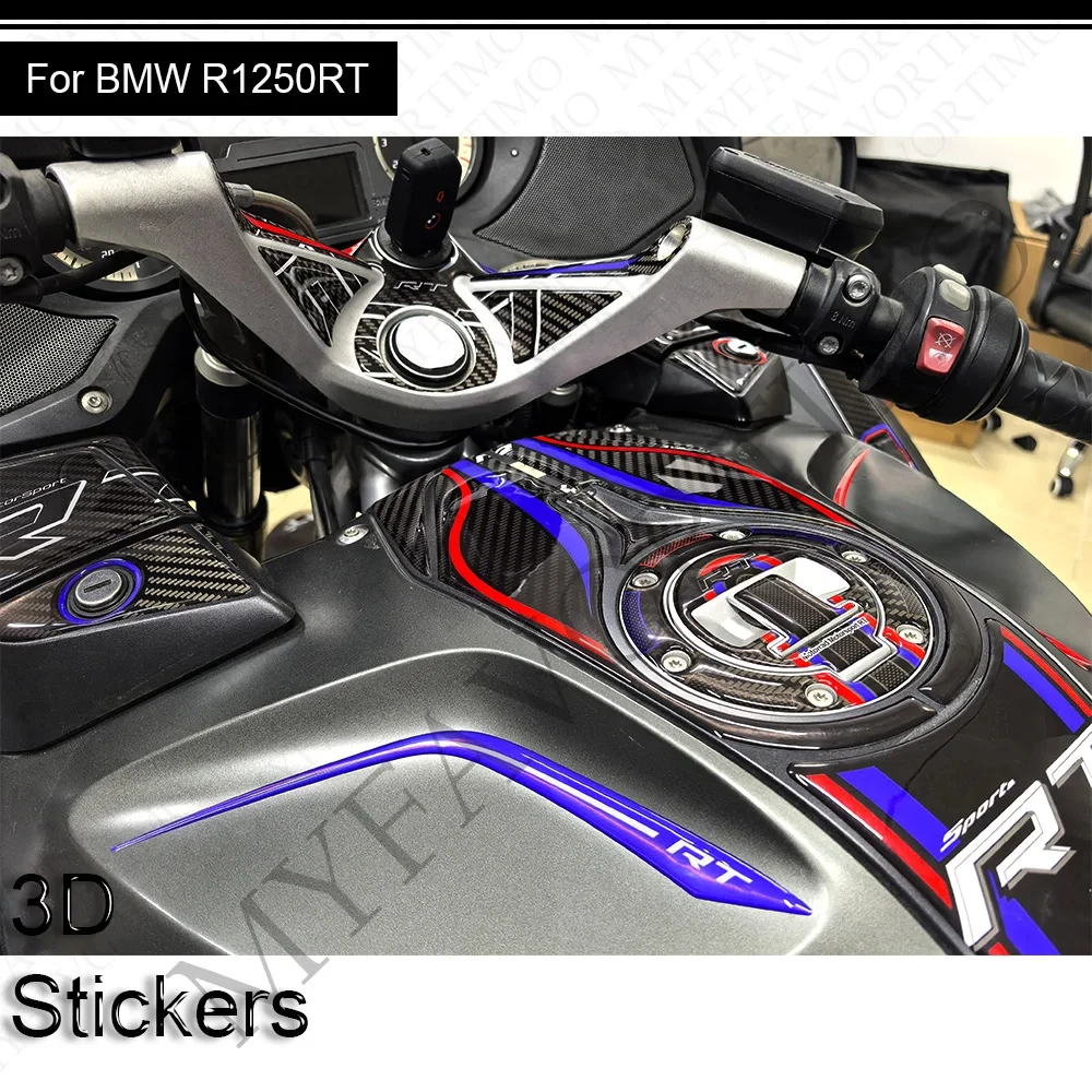 Motorcycle For BMW R1250RT R 1250 RT Trunk Luggage Cases Protector Tank Pad Grips Kit Knee Wheels Stickers Decals Fairing Fender