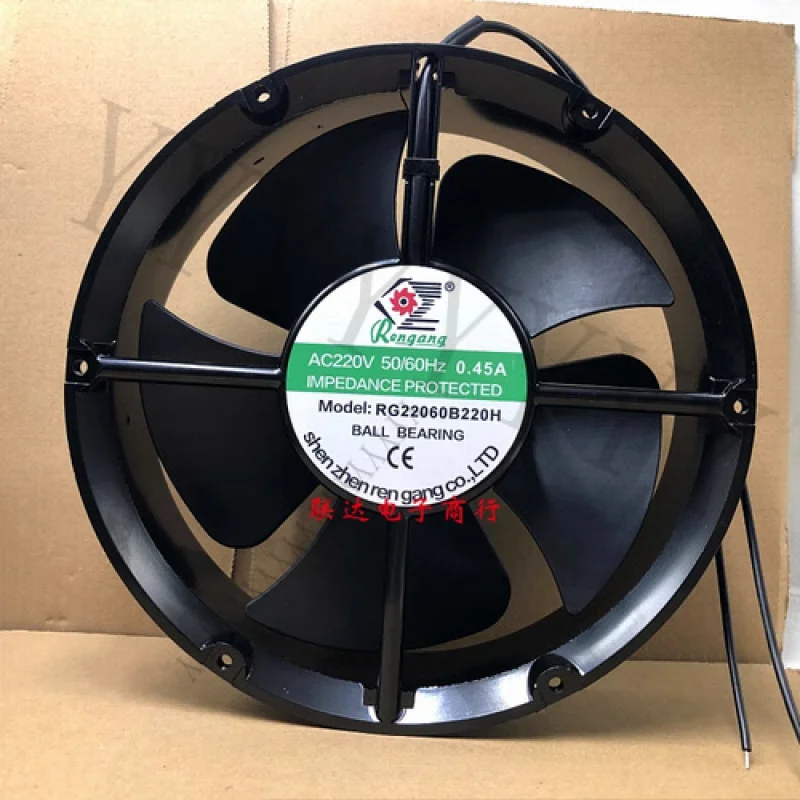 

Y+RENGANG RG22060B220H AC220V 0.45A 22CM 22060 Cooling Fan