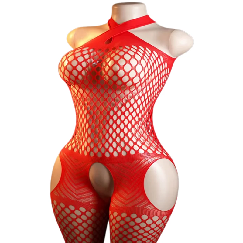 Fishnet Set Sexy Full Body Stockings Crotchless Adult Lingerie Hot Tights Sheer Exotic Erotic Costume Sex Doll Female Lingeries