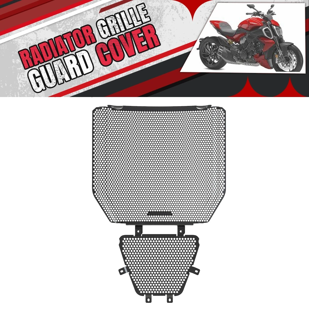 New For Ducati DIAVEL V 4 Diavel V4 2023 2024 2025 DiavelV4 Motorcycle Radiator Guard Grille Protector Oil Cooler Cover Aluminum