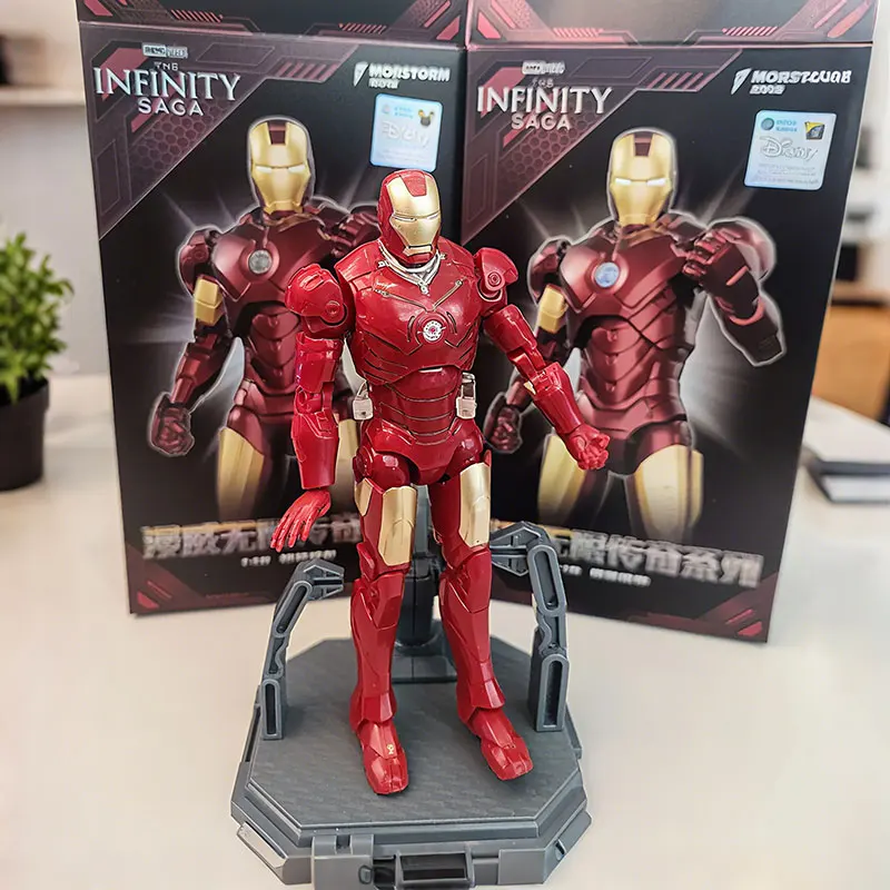 Marvel vingadores caixas cegas brinquedos spiderman anime figuras de ação homem de ferro mk85 mk50 caixas misteriosas estatueta crianças presente natal