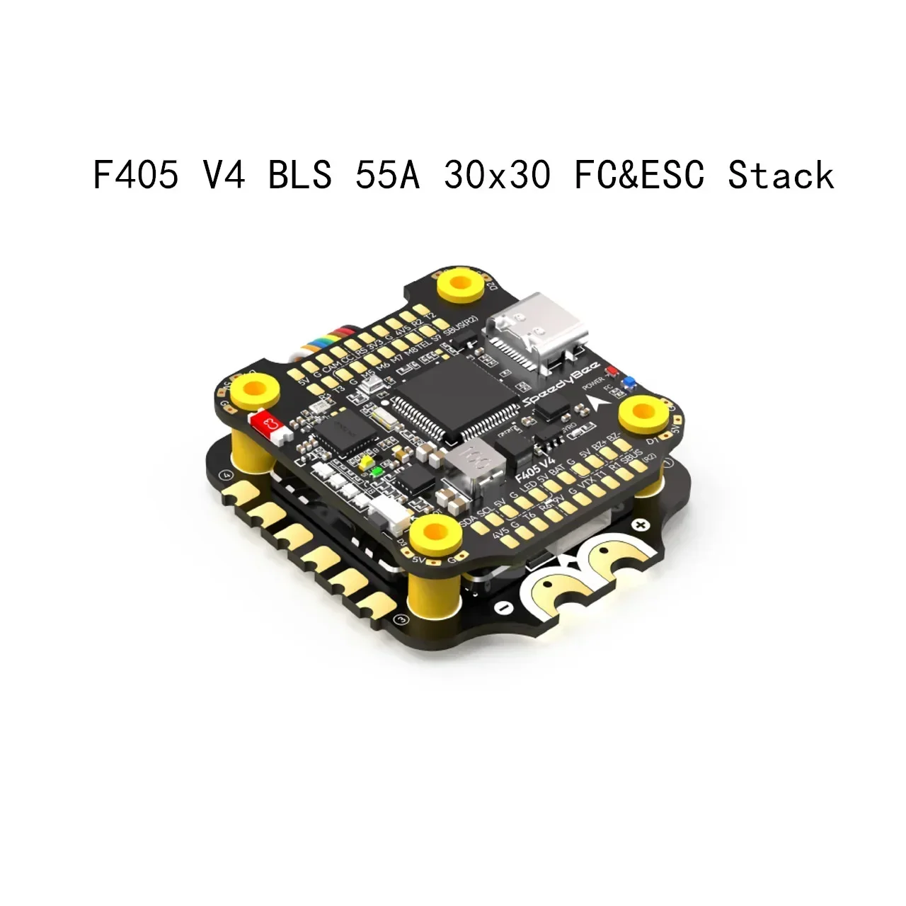 

SpeedyBee F405 V4 BLS 55A 30x30 FC&ESC Stack for FPV Drone