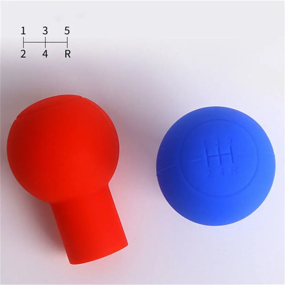 5 Gear Anti-skid Stick Lever Shell Silicone Shift Knob Cover Shift Gear Knob Cover Lever Shift Knob Gear Knob Cover