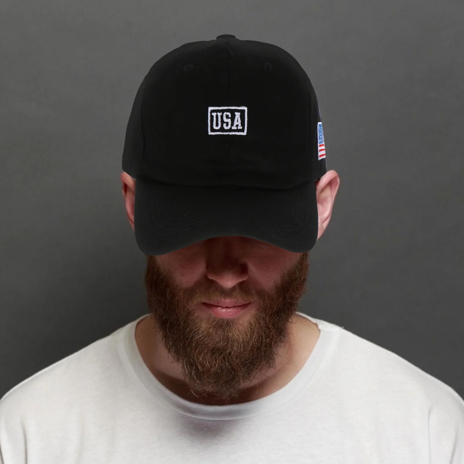 

American Flag Baseball Cap Adjustable Embroidered Uv Protection Hat For Independence Day Unisex Outdoor Sports Headwear