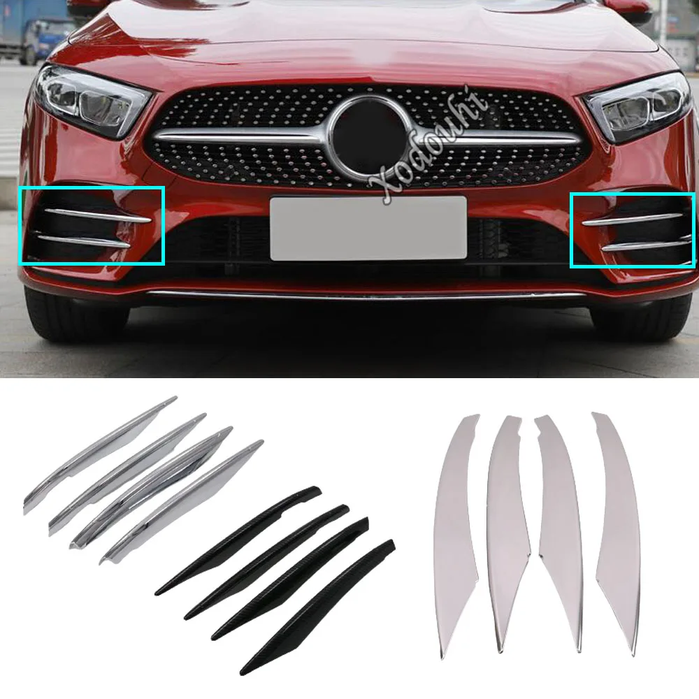 

Front Fog Light Lamp Eyebrow Frame Cover Trim Panel Stick For Mercedes Benz A Class W177 A180 A200 A250 2019 2020 2021 2022 2023