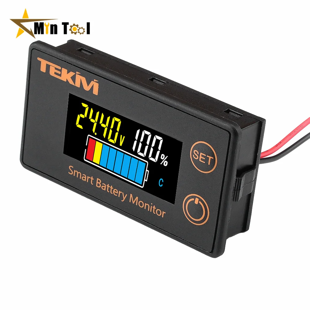 DC8-100V Battery Capacity Indicator LCD Digital Meter Lead-acid Lithium LiFe PO4 Voltage Tester for Car Tool Accessory