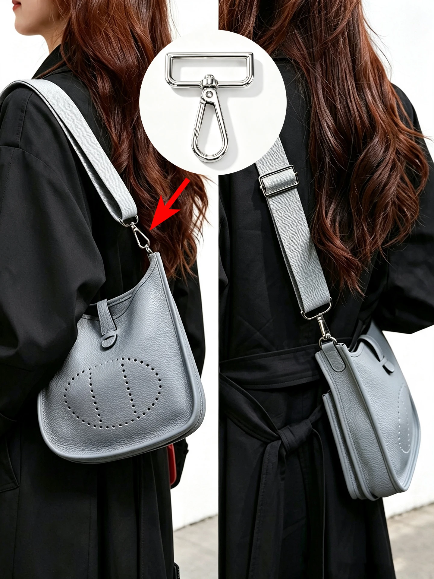 Heritage Evelyne 23 29 Shoulder Strap Shortening Modification Accessories Bag Parts No Brand Registered Trademark China Made