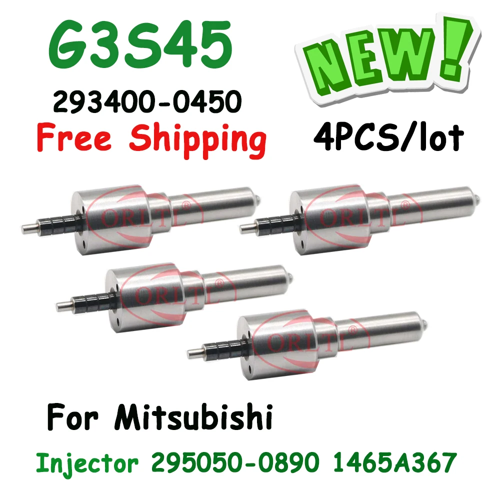 

4 PCS G3S45 ORLTL Common Rail Injection Nozzle 293400-0450 Diesel Injector 1465A367 295050-0890 Nozzle For Mitsubishi 2950500890