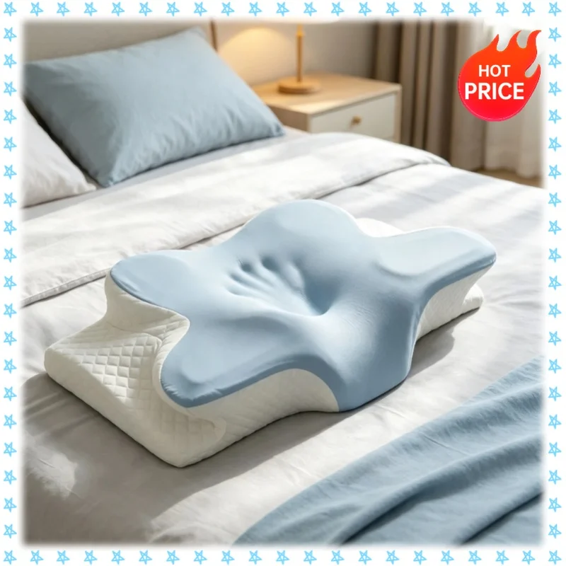 Breathable Cooling Memory Foam Cervical Bed Pillow Summer Orthopedic Ergonomic Neck Pain Relief All Sleep Positions