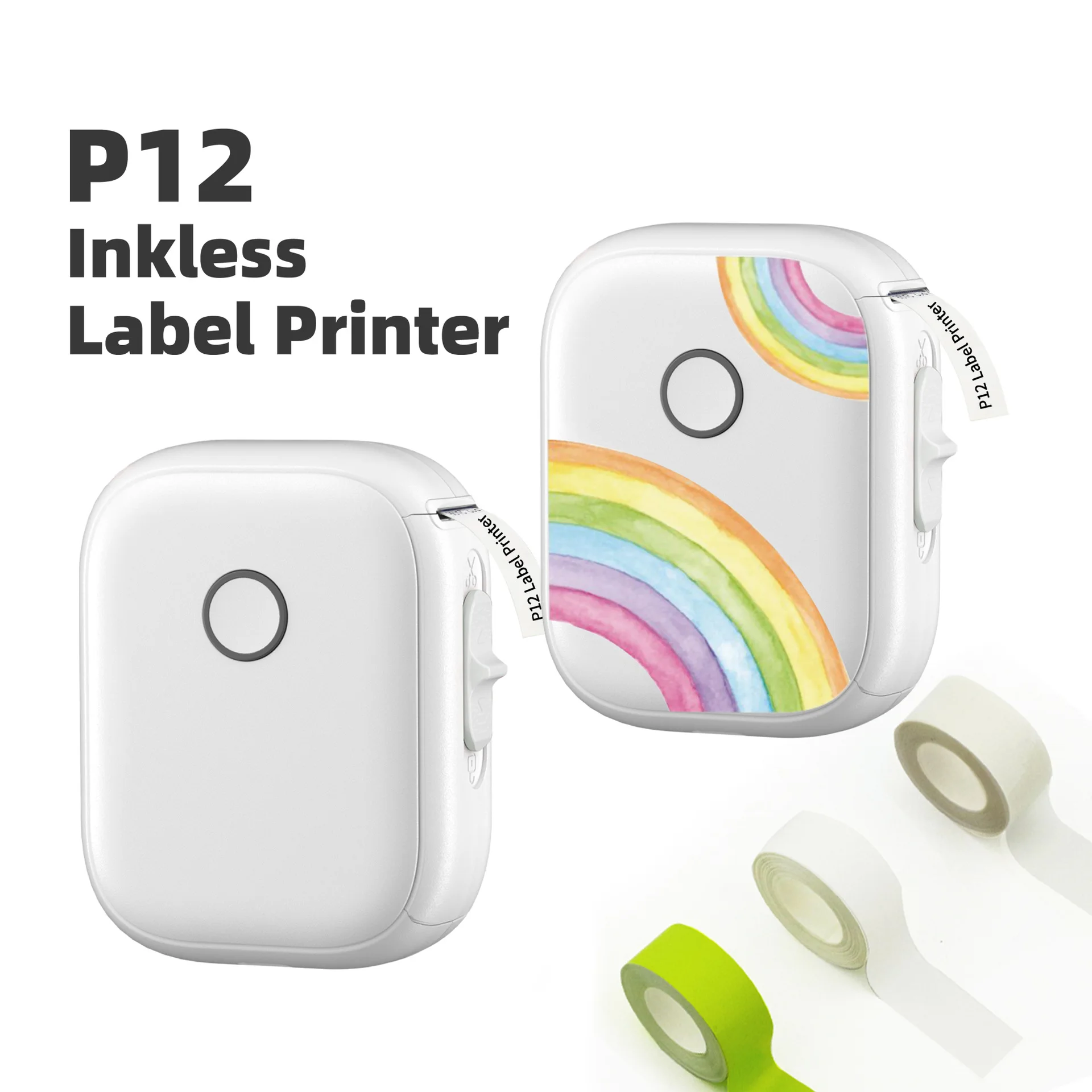 

Inkless Label Printer Thermal Barcode Maker With 4.3m Continuous Paper Portable Household USB Thermal Mini Label Maker Printer