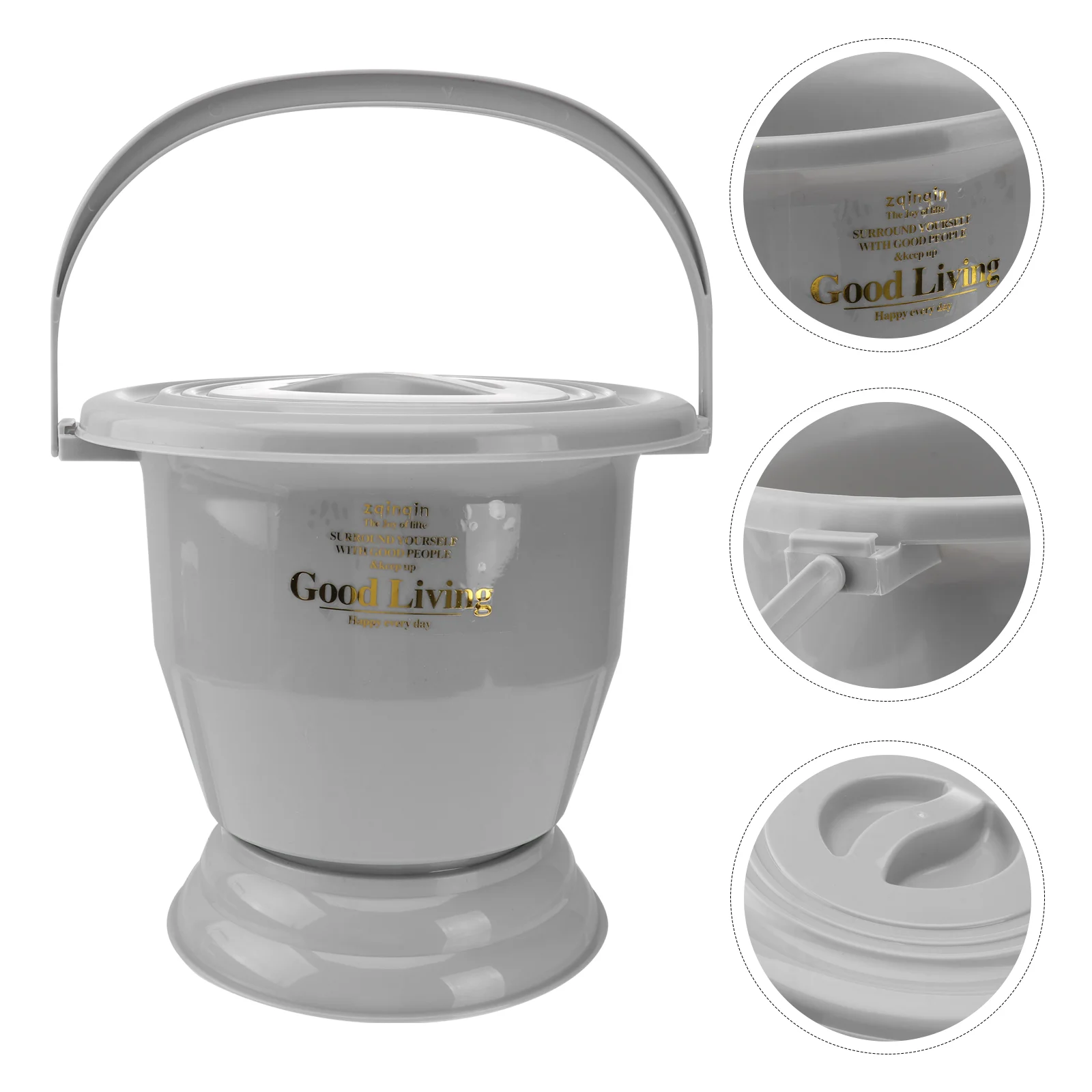 Urinal with Lid Urine Storage Pot Bedpan Cover Pee Bottles for Men Plastic Spittoon Household Urinals Handheld Potty