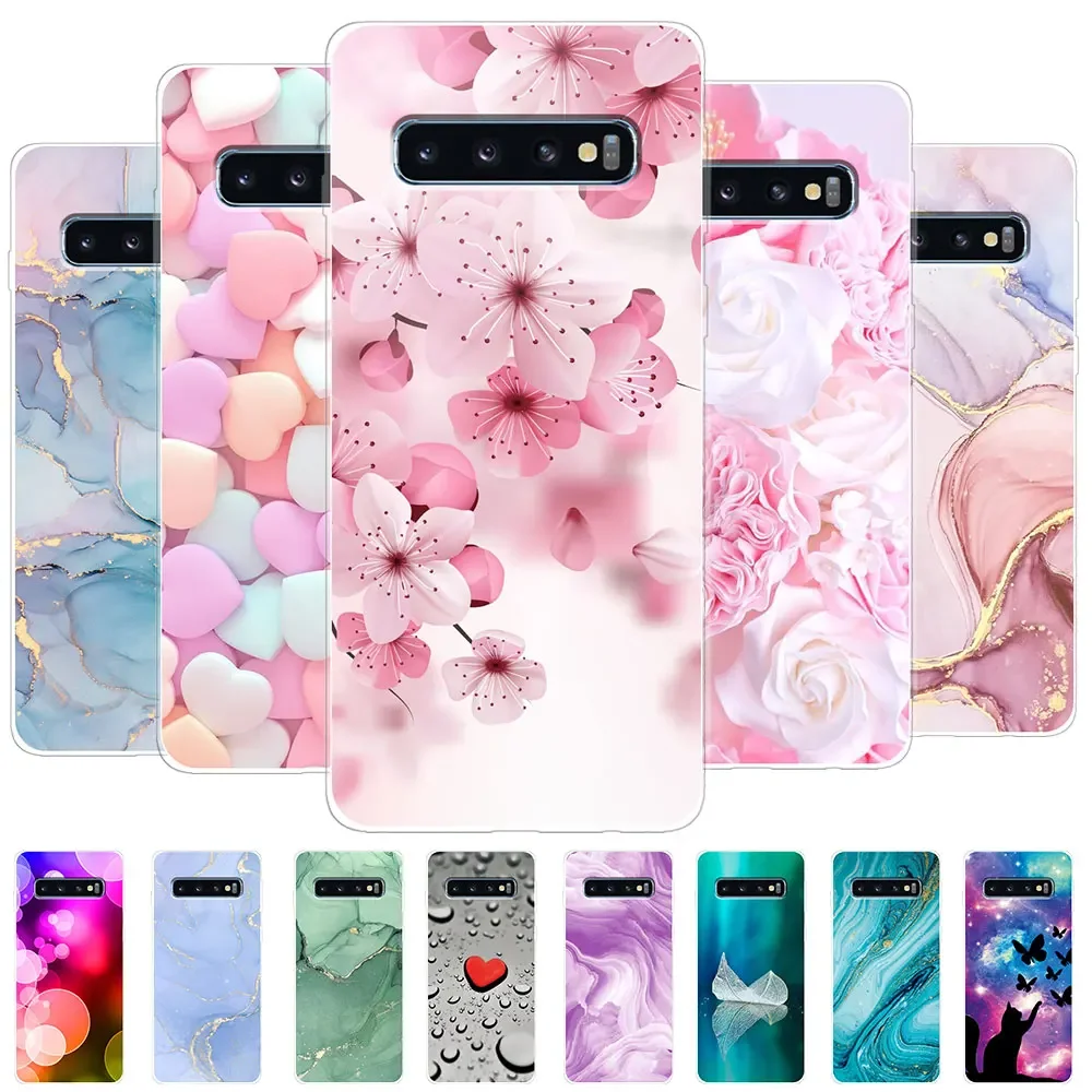 For Samsung S10 5G Case Galaxy S10 Plus Soft TPU Silicone Phone Back Cover For Samsung Galaxy S10+ s10e Case S10E Clear Bumper