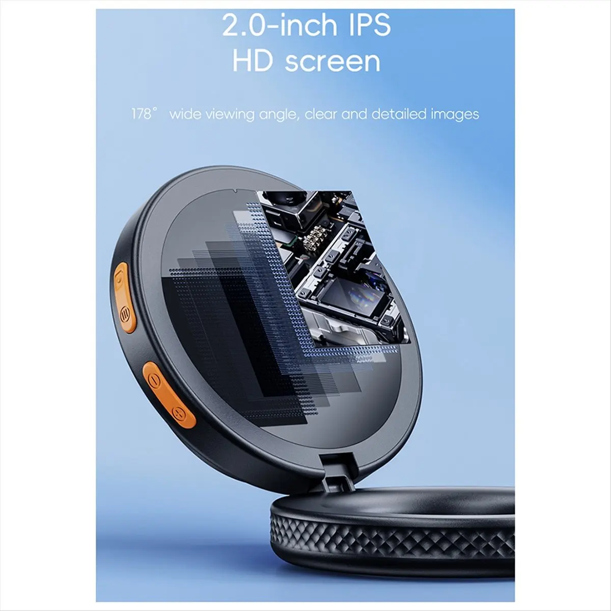 Goodprice New 500X Autofocus Digital Microscope Magnifier 2.0inch IPS Portable Foldable Magnifying Glass 2 Megapixel with 8 LEDs